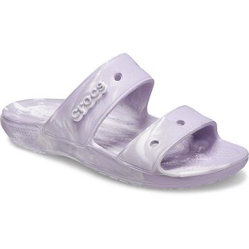 Sandalias Crocs Classic Marbled Mujer Morados | Mexico 0551TCEV